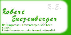 robert enczenberger business card